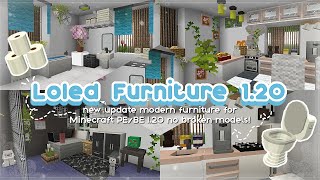 ≡ ꒰ °Minecraft PE ꒱ Loled Furniture Update Modern Furniture Addon for 12012030🫖✨ [upl. by Grimes254]