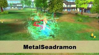 Digimon Masters Online  Betamon  all evolutions and attacks [upl. by Adidnere]