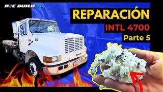 Restauracion del International 4700 Rollbak Part 5 AC Evaporador AC Compressor Nuevo dt466e [upl. by Lytsyrk]