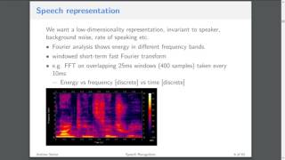 Lecture 9  Speech Recognition ASR Andrew Senior [upl. by Melmon]