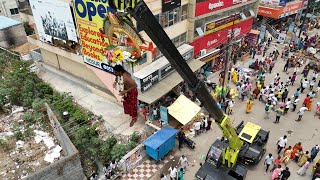 Highlights from Hosur Kottai Mariamman Festival 2024 Drone shot [upl. by Doowrehs]