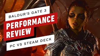 Baldurs Gate 3 Performance Review  PC vs Steam Deck [upl. by Gerrald]