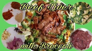 How to Cook BEEF LIVER WITH BROCCOLI  EASY RECIPE  BY Simpleng OFW 2020 [upl. by Revert]