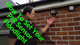 How To Alter The Settings On Your PIR Floodlight  Security Light Sensor Settings [upl. by Meuser46]