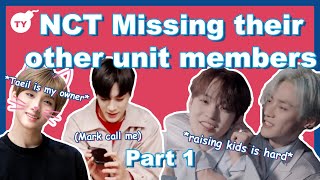 NCT missing their members from other units  Part 1 [upl. by Seidule]