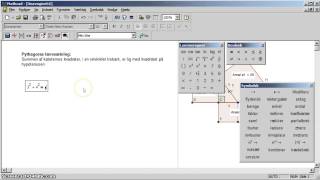 Ligning i Mathcad Pythagoras [upl. by Admama]