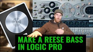 How to Make Drum and Bass Bassline Logic  ES2 Logic Pro X Tutorial [upl. by Atined]