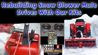 Rebuilding Snow Blower Mule Drives With Our Kits For Case Ingersoll Tractors Snow Throwers [upl. by Ethelind]