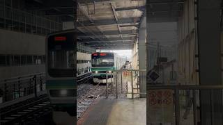 北千住駅2番線入線シーン 鉄道 普通 train 車両 railway 電車 発車間近 入線シーン [upl. by Wsan774]