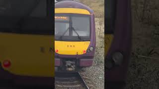 1456  Cleethorpes  BartonuponHumber  East Midlands Railway 170 270 departing Cleethorpes [upl. by Ikceb529]