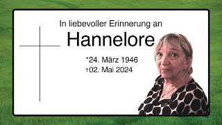 In liebevoller Erinnerung an Hannelore [upl. by Oreves]