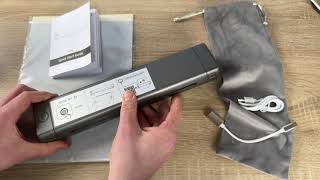 Itari M08F Wireless Tattoo StencilPrinter  Tattoo Transfer Machine unboxing and instructions [upl. by Anna]