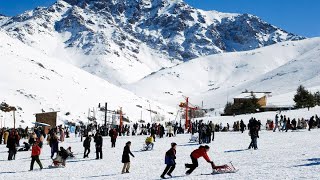 Oukaimeden Morocco ski resort 2021 [upl. by Ahsilef]