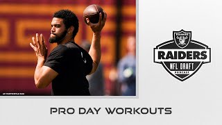 Caleb Williams’ Pro Day Plus a MiniMock Draft  Raiders  NFL [upl. by Luzader]