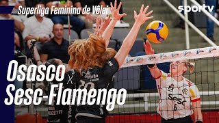 OSASCO 1 X 3 SESCFLAMENGO  MELHORES MOMENTOS  SUPERLIGA DE VÔLEI FEMININO  sportv [upl. by Jock626]