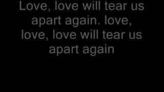 Joy division love will tear us apart lyrics [upl. by Oilalue627]