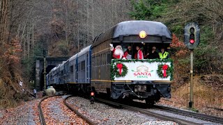 Chasing the 77th Annual Clinchfield Santa Train  11232019 [upl. by Alimac]