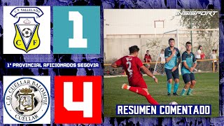 CF VALLELADO 14 CD CUÉLLAR BALOMPIÉ  RESUMEN J6 1º DIV PROV AF SEGOVIA 2425 [upl. by Mort]