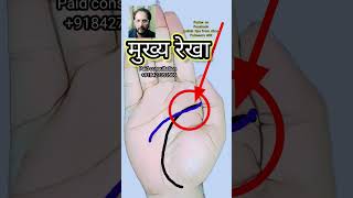 मुख्य रेखाRSPalmistry astrology hastrekha motivation palmistry analysis facts jyotishtips [upl. by Eirrak566]