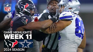 Houston Texans vs Dallas Cowboys Game Highlights  NFL 2024 Season Week 11 [upl. by Ronald]