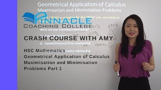 Crash Course  Calculus Maximisation and Minimisation Problems Part 1 [upl. by Leirda]