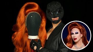 WIG TRANSFORMATION W MR VILLBERG  Huge Red Wig Tutorial 2 in 1 [upl. by Lipski]