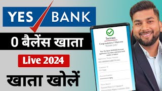 Yes Bank Account Open Online Zero Balance  Zero Balance Bank Account Opening Online [upl. by Richarda]