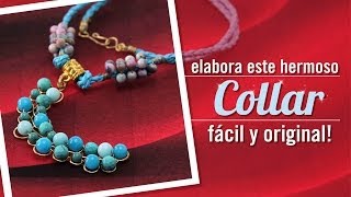 DIY Como hacer un collar de media luna con Carolina Villacis episodio 5 [upl. by Cicero]