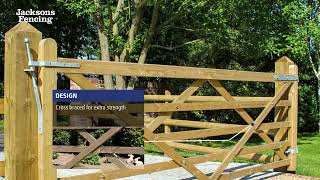 Universal Timber Gates  Jacksons Fencing [upl. by Aymik]