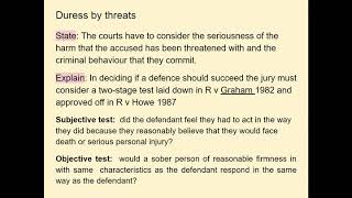 How to apply duress of threats and duress of Circumstances to a scenario question [upl. by Socram]