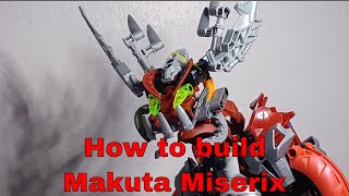 Lego Bionicle How to build Makuta Miserix [upl. by Sunev]