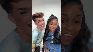 James Charles gives makeover to Pinkydoll TikToks viral NPC influencer [upl. by Yrdua]