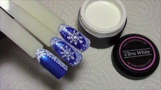 Nageldesign für Winter amp Weihnachten Gel nailart Christmas [upl. by Apilef]