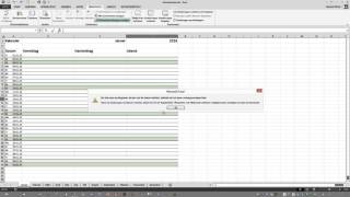 Jahreskalender in Excel Teil 4 [upl. by Ander]