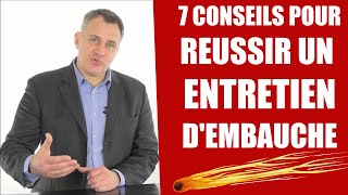 7 Conseils pour réussir un entretien dembauche secrets dun coach emploi [upl. by Rona]