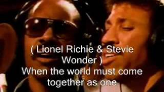 We are the world  USA Africa  singers name lyric [upl. by Nicholson71]