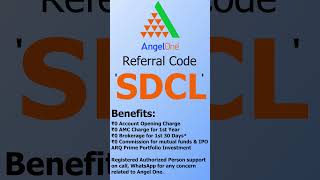 ✅Angel One Referral Code is SDCL 🟢 Angel One Referral Code 2024 is SDCL [upl. by Benenson]