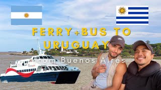 Argentina Vlog We are Going to Montevideo  How to Get There From Buenos Aires via Ferry and Bus [upl. by Mcferren836]