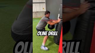 OLINE drill to stop the hand from going back before the punch Oline Drills ProLimitAthletes [upl. by Nahtnoj]