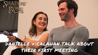 Danielle Galligan amp Calahan Skogman talk about their first meeting amp Helnik [upl. by Irahk401]