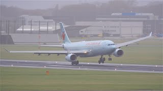 4K STORM CORRIE Pilots Fighting To Land At Amsterdam Schiphol GoArounds amp Winds up to 100kmh💨 [upl. by Lois]