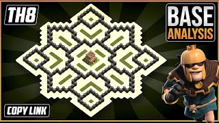 NEW COC TH8 War Base 2023 COPY LINK  Town Hall 8 Base Design  Clash of Clans [upl. by Atteloiv423]