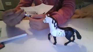 Painting a schleich horse [upl. by Edyaj86]