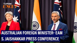 S Jaishankars attack at Canada during press conference with Australian Foreign Minister Full [upl. by Home]