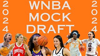 WNBA Mock Draft predictions for 2024 Caitlin Clark Angel Reese Camilla Cameron Rickea amp more [upl. by Madian275]