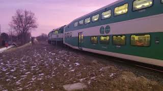 GO Train at Cooksville Station [upl. by Ahsrav]