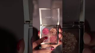 BEST HOLIDAY GLITTER EYESHADOWS  NABLA COSMETICS RUBY LIGHTS PALETTE [upl. by Stricklan]