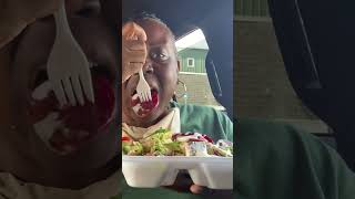 Steak salad foodie fyp steaksalad steak mukbang [upl. by Sunderland865]