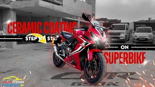 Ultimate Ceramic Coating for HONDA CBR650R HighGloss Finish amp Protection [upl. by Heinrik]