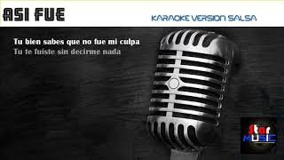 ASI FUE Karaoke SALSA [upl. by Currie18]